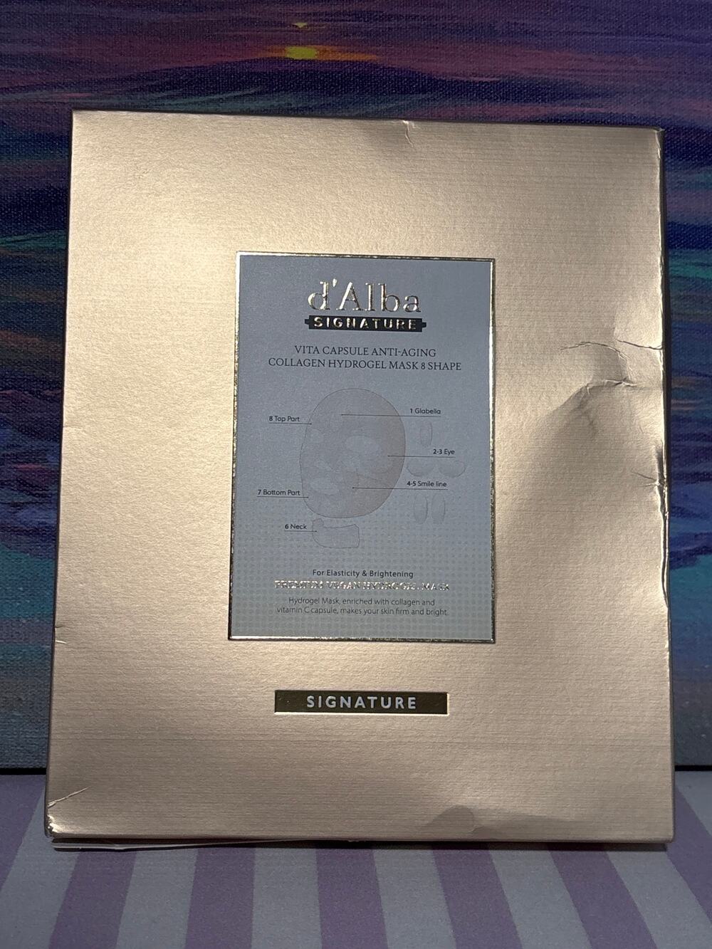 d’Alba Signature Vita Capsule Anti-Aging Collagen Hydrogel Mask & Shape 4ct